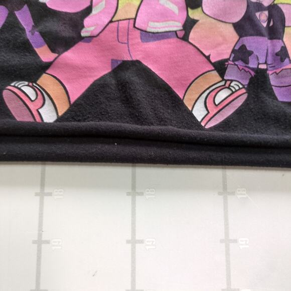 Steven Universe Crop Top Shirt Womens S Black Cropped Retro Y2K Hot Topic Anime - Picture 7 of 7